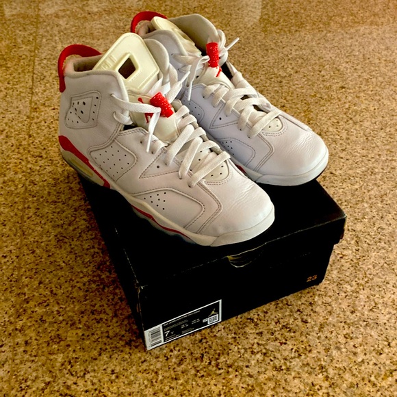 Nile Air Jorden 6 Retro- Red Oreo- GS